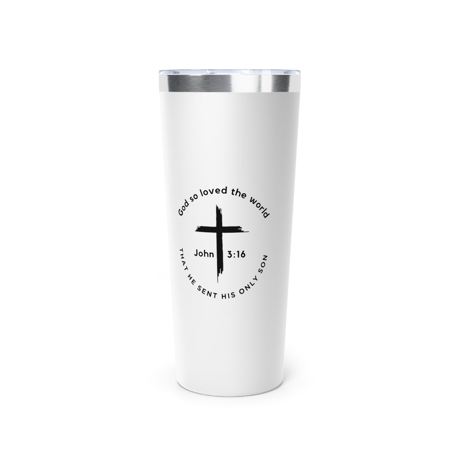 God so loved the world insulated tumbler, 22oz